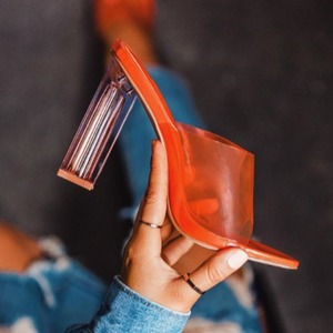 Chaussures transparentes pour femme, tailles US, couleur nude, en Perspex, talons 2025 pour femmes et dames - Product Image 4