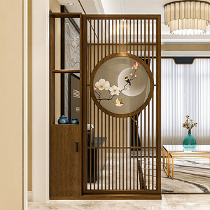 Mới Phong cách Trung Quốc retro văn phòng phòng khách lối vào tiền sảnh gỗ rắn Màn hình rỗng phân vùng - Product Image 2