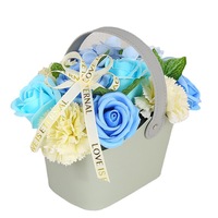 H-002 nouveauté savon Rose fleur boîte-cadeau panier à main cadeaux pour la décoration