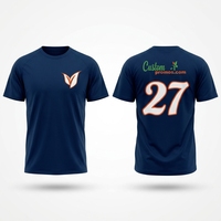 Kaus Softball Tim Kustom Pola Desain Klasik Sublimasi