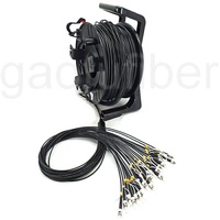 Tambour de câble à fibres optiques monomode multimode OM3 LC blindé tactique 100M 150M 200M pour les services de diffusion