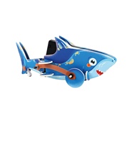 Ensemble de requin robot mobile électrique bricolage jouets scientifiques et techniques pour les élèves du primaire apprenant la physique des sciences à vapeur