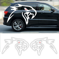 2 autocollants personnalisés en vinyle motif aigle, taille sur mesure, décorations graphiques durables et autocollantes pour carrosserie de voiture