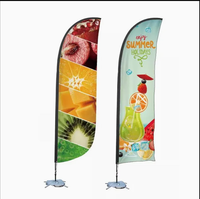 Werbe-Strandfahne für Großveranstaltungen, Tropfenform aus Fiberglas, mit individuellem Logodruck, tragbar, verstellbar, für den Außenbereich