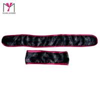 Bonnet en satin personnalisé MUYANG avec logo pour cheveux bouclés, vente en gros, grand imprimé africain, double couche réversible