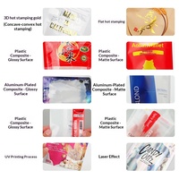 Sachet Ziplock Mat Translucide avec Fenêtre Personnalisable, Design Refermable, Taille Personnalisable, Conception Gratuite pour Aliments