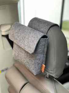 Bolsa de Almacenamiento Plegable de Fieltro de Color Personalizado, Ecológica, para Viajes en Auto y Uso en Exteriores, Organizador para Reposacabezas y Asiento Trasero - Product Image 3