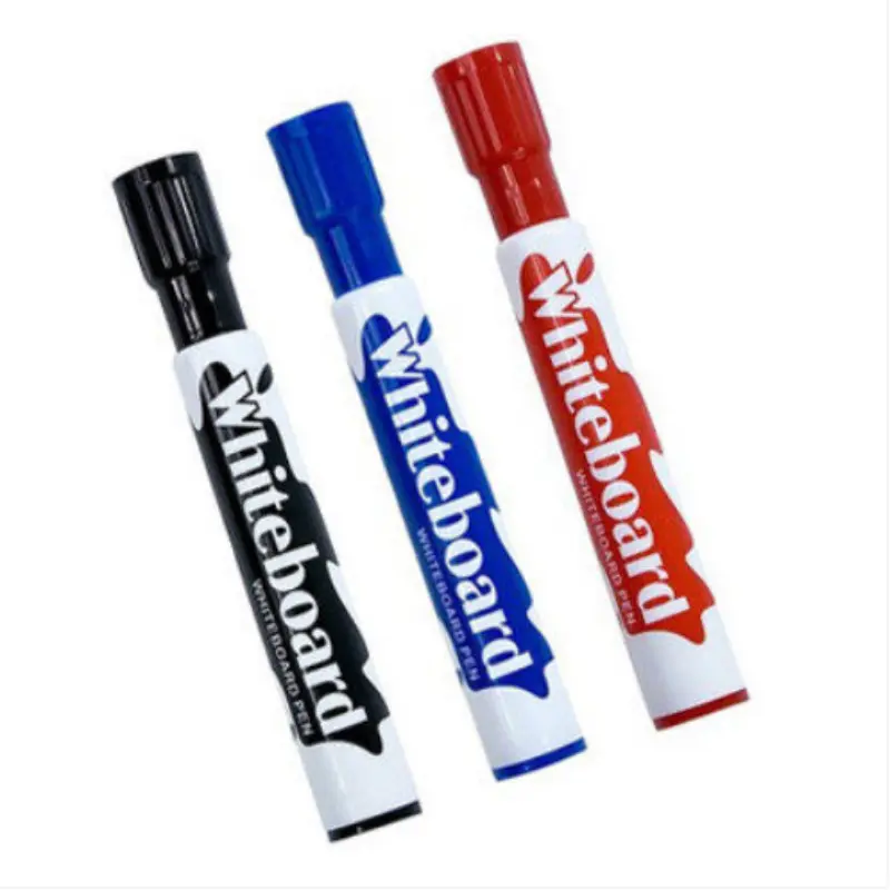Silinebilir beyaz tahta Marker kalem seti çeşitli renkler özel Logo düşük koku kuru silme İşaretleyiciler