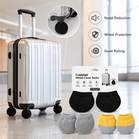 Housse de roue de valise personnalisable, résistante à la poussière, en tricot, anti-rayures, pour roulettes de chariot