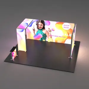 Lintel Agent Wanted Led Light Box Display Marketing Advertising Exhibition Light Box Tool-Free Magnetic Trade Show Booth