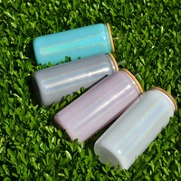 USA Entrepôt 16oz Verre Tasse Sublimation arc-en-ciel Paillettes Gradient Tumbler Sparkling Shimmer Ombre Bière Verre Peut