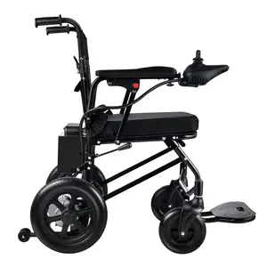 رخيصة الثمن اللوازم الطبية للمستشفى قابل للطي الصلب القوة مساعد عجلة كرسي كهربائي للمعاقين