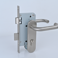 Poignée de porte en acier inoxydable 304, design européen, résistante au feu, pour portes coupe-feu conformes à la norme EN1906