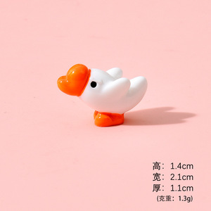 ตุ๊กตาห่านเรซิ่นสุดสร้างสรรค์สำหรับตกแต่งสวน ของตกแต่ง DIY ของเล่นสุ่มในถุง ของประดับจิ๋ว - Product Image 6