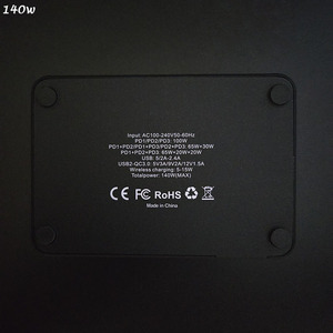 Cabezal de carga rápida inteligente de nitruro de galio 140W multipuertos 6 en 1 seguro y conveniente - Product Image 3