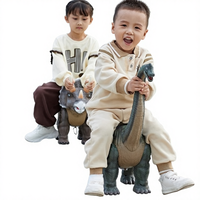 KIDSCOLOR Triceratops, Juguete de Dinosaurio con Sonido y Luz para Niños de 4 a 6 Años, Eléctrico, para Caminar, Sentarse y Deslizarse