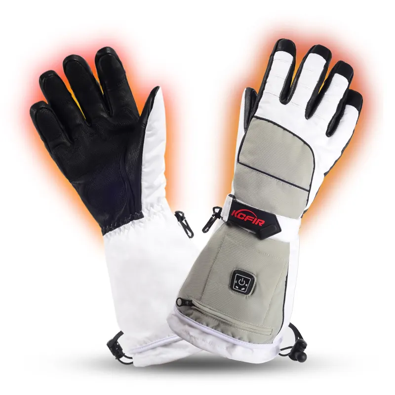 Motorcycle Thin Ski Electric Rechargeable Heated Gloves For 7V Battery