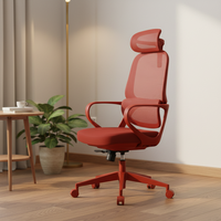 Chaise de bureau ergonomique moderne en maille pour le télétravail, certifiée avec vérin à gaz de classe 2, garantie 3 ans, base en acier, support lombaire réglable