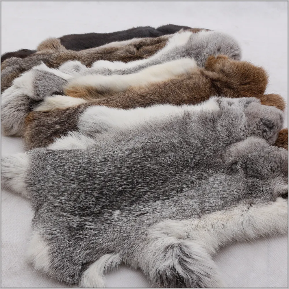 De calidad superior Real de piel de conejo/conejo Natural de piel/Piel/piel de conejo precio con precio de fábrica
