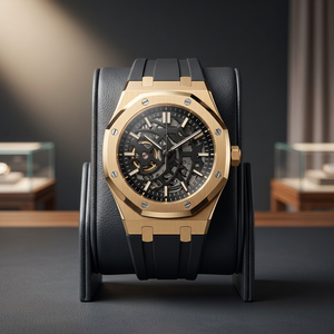 Montre personnalisée Hercules avec logo S, mouvement Seiko NH35, cadran squelette saphir, bracelet en cuir, résistante à l'eau, pour plongée - Product Image 2