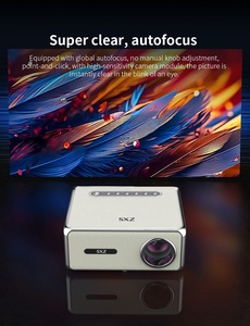 Proiettore Smart <span class=keywords><strong>a</strong></span> Tiro Corto con Auto Focus e Correzione Keystone, 800 ANSI Lumen, Android <span class=keywords><strong>TV</strong></span> 9, WiFi Wireless 5G, Full HD 1080P 4K, per Studenti e Videogiochi - Product Image 5