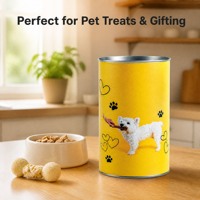Tubes en carton écologiques de qualité alimentaire personnalisés, tubes en papier premium pour chiens et animaux de compagnie, options personnalisables