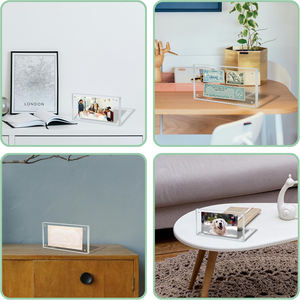 Şeffaf akrilik manyetik dolar fatura çerçevesi kendini ayakta tutucu taşınabilir çıkarılabilir su geçirmez döviz bilet fotoğraf ekranı - Product Image 6