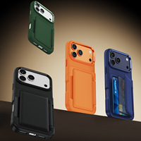 Casing HP 2-in-1 Multifungsi Desain Transparan Bahan TPU+PC untuk 16 Ponsel, Sensasi Kulit Niche yang Canggih