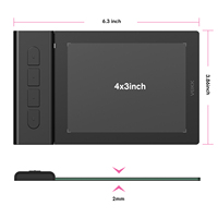 VEIKK-Tableta de dibujo gráfico VK430 de 82,5g con 4 teclas de acceso directo para Windows, Mac OS, Linux y Android