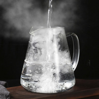Théière en verre résistant à la chaleur de 33oz avec infuseur Ensemble théière et carafe en verre avec infuseur amovible en acier inoxydable