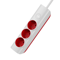 Prise de table AC Pheiyon personnalisable en couleur, 250V 16A, 3 prises Schuko, câble en cuivre haute pureté de 1,4 m, IP20, pour usage domestique et professionnel