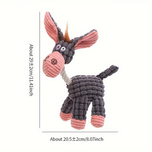 <span class=keywords><strong>Jouet</strong></span> <span class=keywords><strong>pour</strong></span> <span class=keywords><strong>chien</strong></span> en peluche Playpal, âne amusant en forme d'âne, résistant aux morsures et aux grincements de dents, avec <span class=keywords><strong>son</strong></span> BB - Product Image 6
