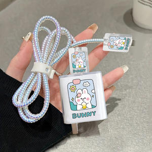 Coque de protection pour câble de données Xiaomi 67W, motif chien de dessin animé, pour tête de chargeur <span class=keywords><strong>Redmi</strong></span> <span class=keywords><strong>Note</strong></span>/<span class=keywords><strong>11</strong></span>/12/13/<span class=keywords><strong>Pro</strong></span>/K60, étui protecteur de cordon - Product Image 3