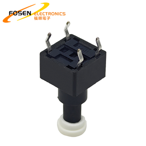 Ban Đầu 8*8Mm On Off Micro <span class=keywords><strong>Tact</strong></span> Chuyển Đổi 5*5 Trắng Vòng Cap 4Pin 12V <span class=keywords><strong>Push</strong></span> <span class=keywords><strong>Button</strong></span> Tactile Chuyển Đổi Với Mũ - Product Image 5