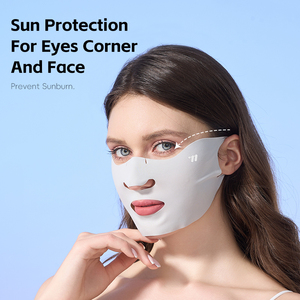 Mascherina per <span class=keywords><strong>protezione</strong></span> solare con raffreddamento estivo ad ovest in seta di ghiaccio 3D copri <span class=keywords><strong>viso</strong></span> da ciclismo all'aperto 4 colori traspirante sottile - Product Image 2