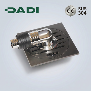 Sifone per <span class=keywords><strong>Lavatrice</strong></span> Quadrato in Acciaio Inox 304 Spazzolato 4 Pollici Anti-Odore Anti-Insetto Anti-Riflusso per Bagno e Cucina - Product Image 1