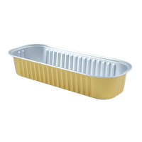 Barquette de cuisson jetable en aluminium de 200 ml, mini-récipient à gâteau, résistant au four, rectangulaire, écologique, qualité alimentaire, pour pâtisserie maison et desserts