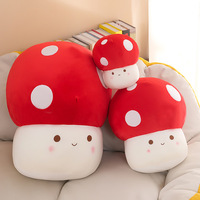 Pour champignon en peluche pour enfants doux légume oreiller coussin mignon peluche jouet pour chambre décoration pour les amoureux des plantes