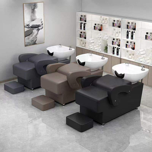 مورد رئيس سبا كرسي تدليك الشعر كرسي غسيل سرير الشامبو مع وعاء شامبو من السيراميك - Product Image 3