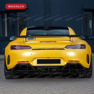 GTR PRO Style Wide Body Kit PP + Fibre de Carbone Pare-chocs Ailes Jupes Latérales Spoiler pour <span class=keywords><strong>Mercedes</strong></span> Benz AMG GT GTC <span class=keywords><strong>GTS</strong></span> 2 Portes - Product Image 5