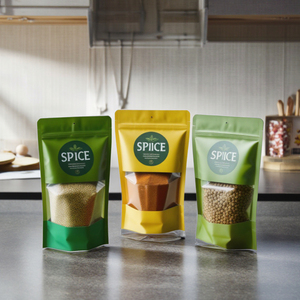 Biểu tượng tùy chỉnh in con dấu nhiệt đứng lên túi mùi bằng chứng thực phẩm có thể khóa lại Túi Ziplock Mylar để đóng gói thực phẩm - Product Image 2