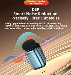 Microphone sans fil professionnel, micro cravate sans fil 48kHz Hi-Fi, mini microphone sans fil 2.4G pour créateur de contenu, micro pro - Product Image 4