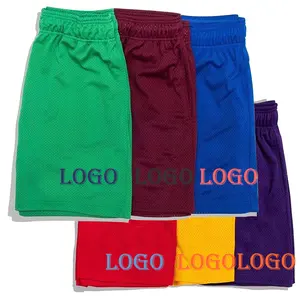 Пользовательский логотип, узор, размер сетчатые шорты дышащие спортивные брюки пляжные базовые шорты