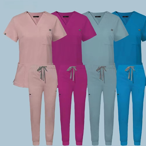 Completo Elastico ad Asciugatura Rapida per Medici Uomo, Divisa Chirurgica da Donna, Uniforme da Scrub di Altissima Qualità per Infermieri - Product Image 1