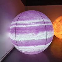 Décoration Gonflable Créative Lumineuse Planète Lune Ciel Étoilé – Boule Flottante pour Activités Extérieures et Ornements de Centres Commerciaux