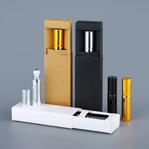 Flacone Roller in Vetro per Profumo da 5ml <span class=keywords><strong>Oro</strong></span> Argento Scatola per Flacone Roller da 10ml Sfera Roll-On da 10ml per Oli Essenziali - Product Image 1