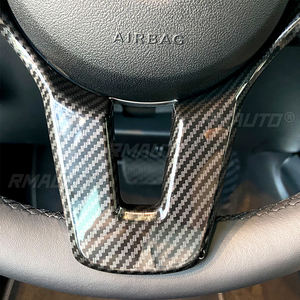 Couverture de panneau de volant de voiture aspect carbone pour Mercedes Benz W177 W247 W205 W213 X247 C257 X253 W167 X167 2019-2021 - Product Image 6