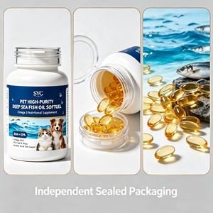 Cápsulas de Lecitina en Gel Suave para Perros y Gatos SYC Pet Fish Oil - Ayuda a Reducir la Caída del Pelo y Promueve un Pelaje Brillante 40g 0.5g 80 Tabletas - Product Image 2