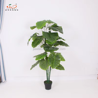 Plante artificielle de taro d'intérieur, arbre en plastique, plante artificielle pour la décoration de la maison, du bureau et du jardin