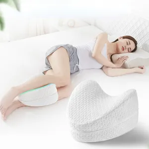 Nuova vendita calda traspirante pelle amichevole affusolato cuscino per gambe ortopedico cuscino per ginocchio per traversine laterali